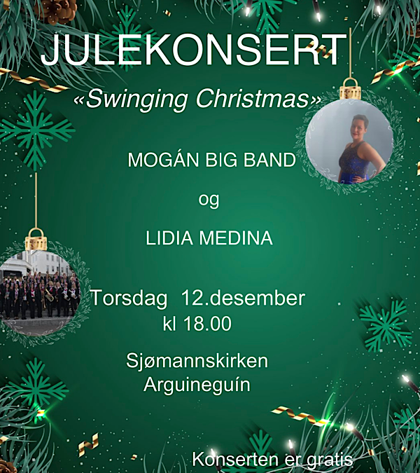 Julekonsert 12 desember Kl 18, v Sjømannskirken