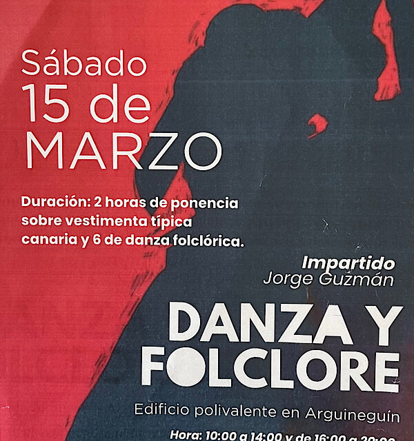 Dans og folklore i Arguineguín 15 mars