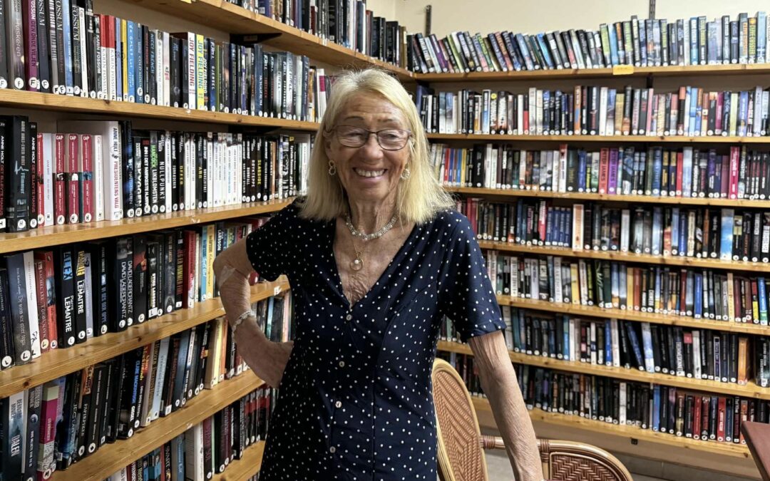 En samtale i biblioteket