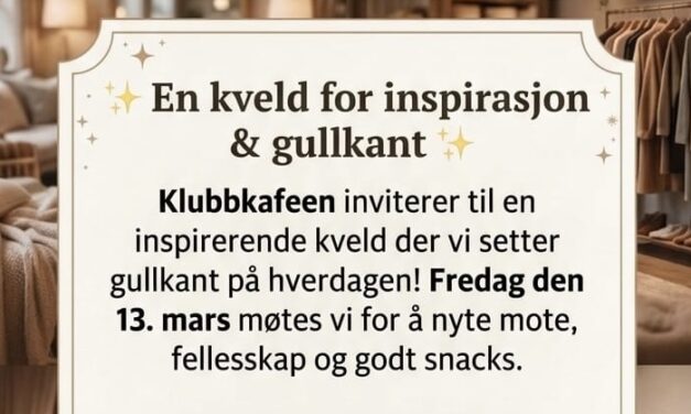 Klubbkaféen inviterer…