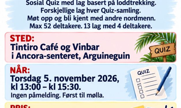 Quiz hver torsdag